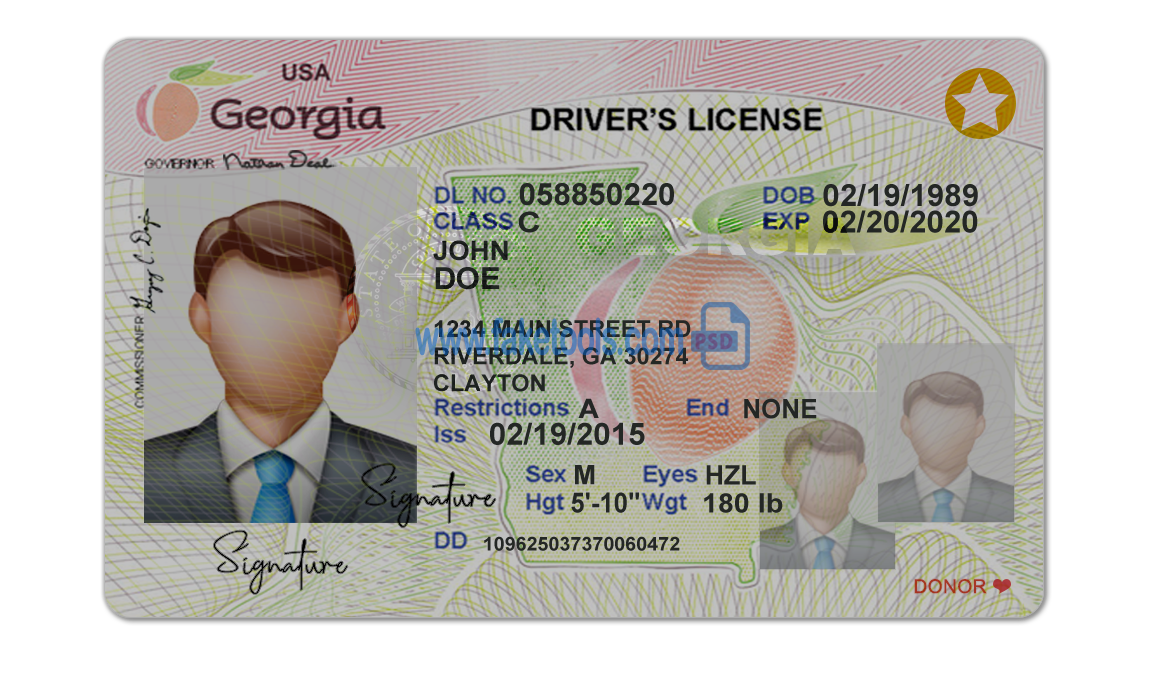 Georgia drivers license number generator